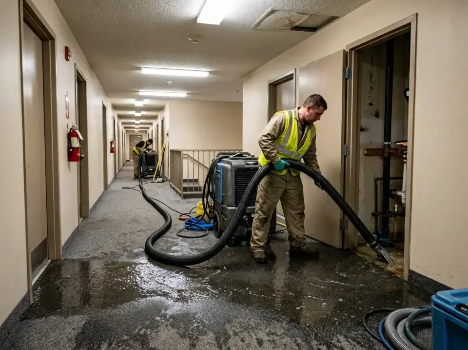 multi-unit-apartment-hallway-f-005 — frequently asked questions, Emergency Burst Pipe Water Extraction & Removal in Pine Isl…